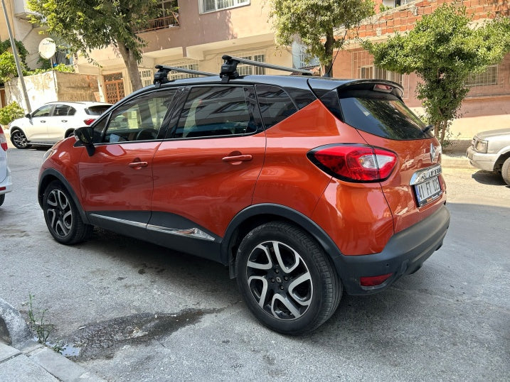 For Renault Captur 2013-2019 Roof Rack System Carrier Cross Bars Aluminum Lockable High Quality of Metal Bracket Silver For Renault Captur 2013-2019 Roof Rack System Carrier Cross Bars Aluminum Lockable High Quality of Metal Bracket Silver